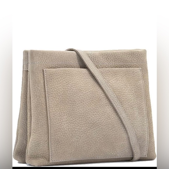 NWT Hammitt Leather Crossbody Bag - Grey Natural / Brushed Gold - Picture 2 of 5